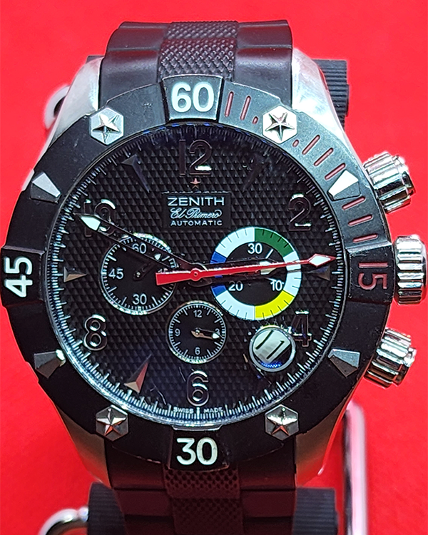 Zenith Defy El Primero 46MM Black Dial Rubber Strap (03.0526.4000)