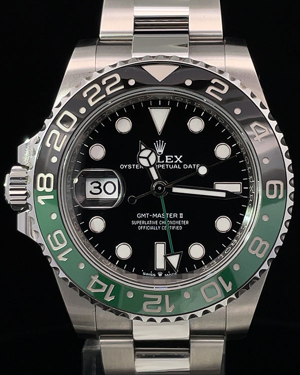 2023 Rolex GMT-Master II "Sprite" 40MM Black Dial Oyster Bracelet (126720VTNR)