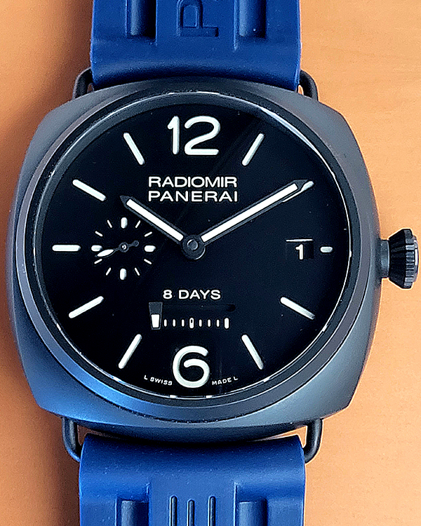 2014 Panerai Radiomir 8 Days L.E. 45MM Black Dial Rubber Strap (PAM00384)