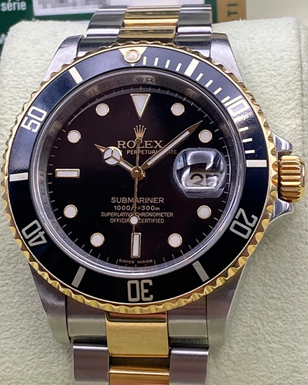 2009 Rolex Submariner Date 40MM Two Tone Black Dial 116613LN