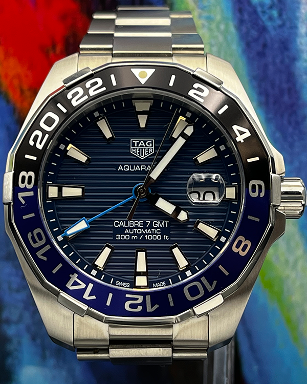 2022 TAG Heuer Aquaracer 300M 43MM Blue Dial Steel Bracelet (WAY201T.BA0927)