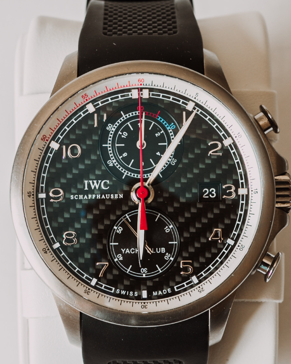 IWC Portugieser Yacht Club Chronograph Volvo Ocean Race Titanium Carbon Fiber Dial (IW390212)