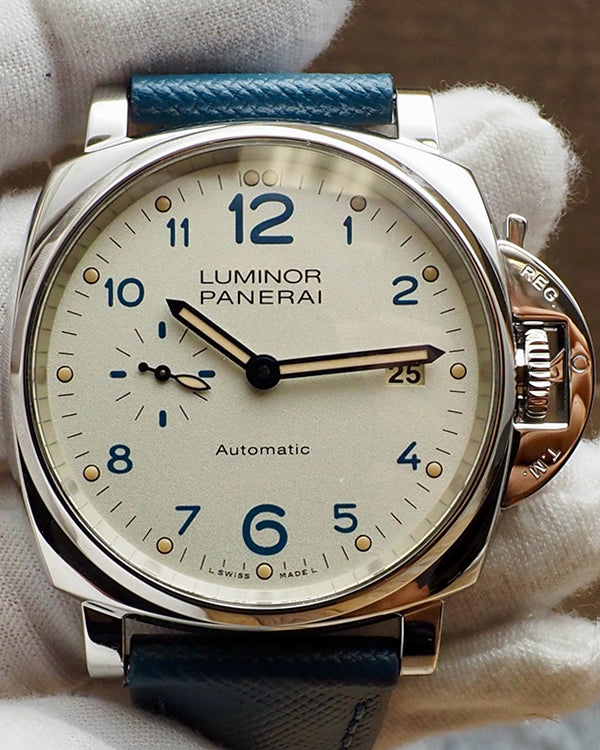 2019 Panerai Luminor Due 42MM White Dial Leather Strap (PAM00906)