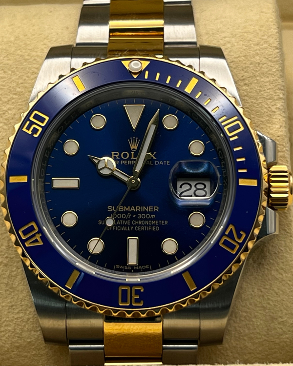 2018 Rolex Submariner Date 40MM Oystersteel And Yellow Gold Blue Dial (116613LB)