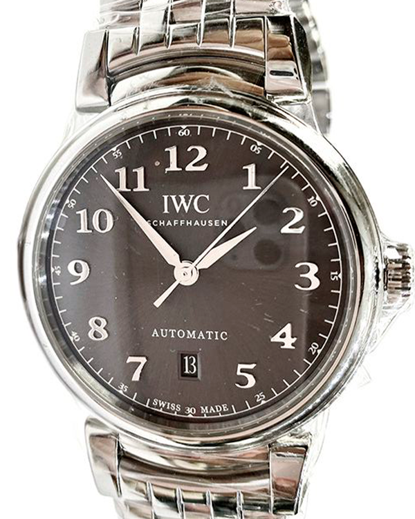 2018 IWC Schaffhausen Da Vinci 40.4MM Slate Dial Steel Bracelet (IW356602)