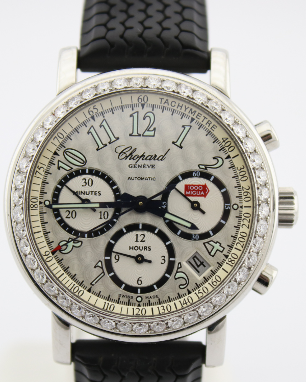 Chopard Mille Miglia 39MM Silver Dial Rubber Bracelet (16/8331)