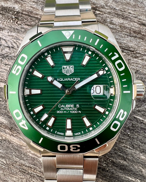 TAG Heuer Aquaracer 300M Steel Green Dial (WAY201S.BA0927)