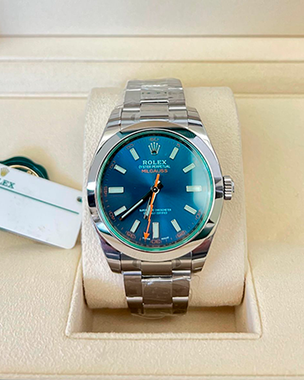 2023 Rolex Milgauss Oystersteel Blue Dial (116400GV)