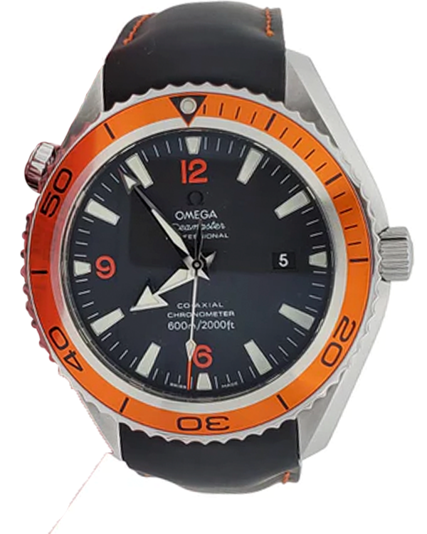 2019 Omega Seamaster Planet Ocean 45.5MM Black Dial Rubber Strap (2908.50.82)