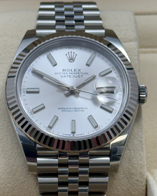 2021 Rolex Datejust 41MM Silver Dial Jubilee Bracelet (126334)