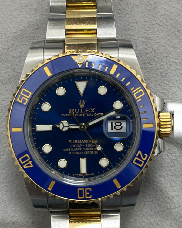 2019 Rolex Submariner Date 40MM Two-Tone Blue Dial (116613LB)