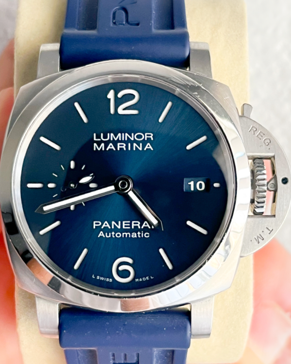 2021 Panerai Luminor Marina 1950 3 Days Automatic 42MM Blue Dial Rubber Strap (PAM01393)