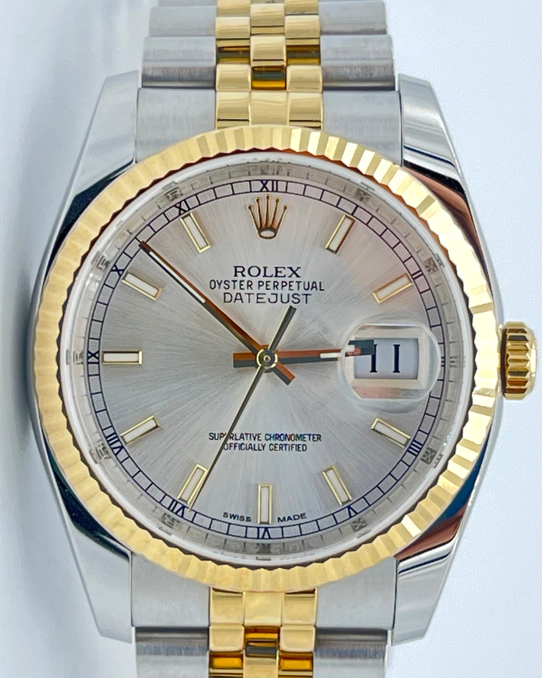 2022 Rolex Datejust 36MM Silver Dial Two-Tone Jubilee Bracelet (116233)