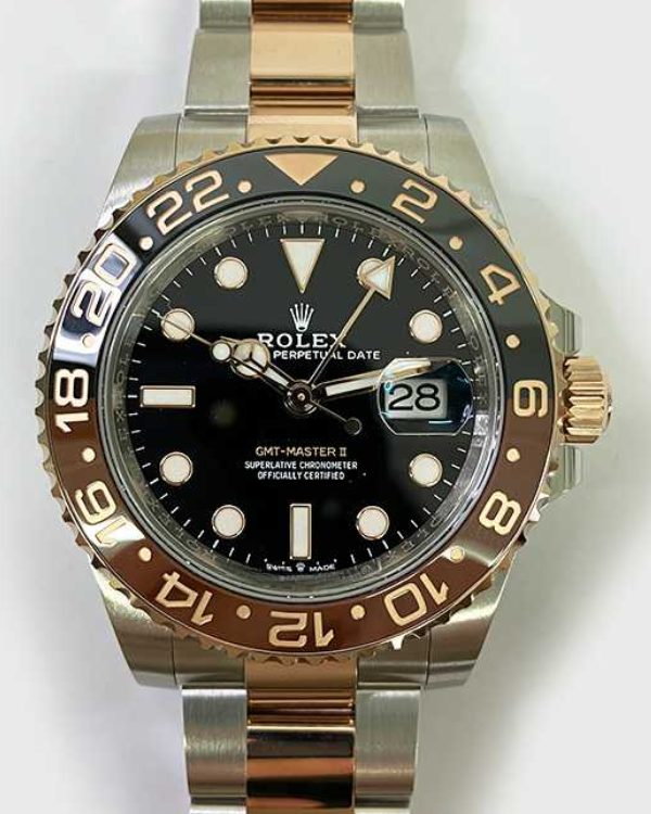 2023 Rolex GMT-Master II "Root Beer" 40MM Two-Tone Black Dial (126711CHNR)