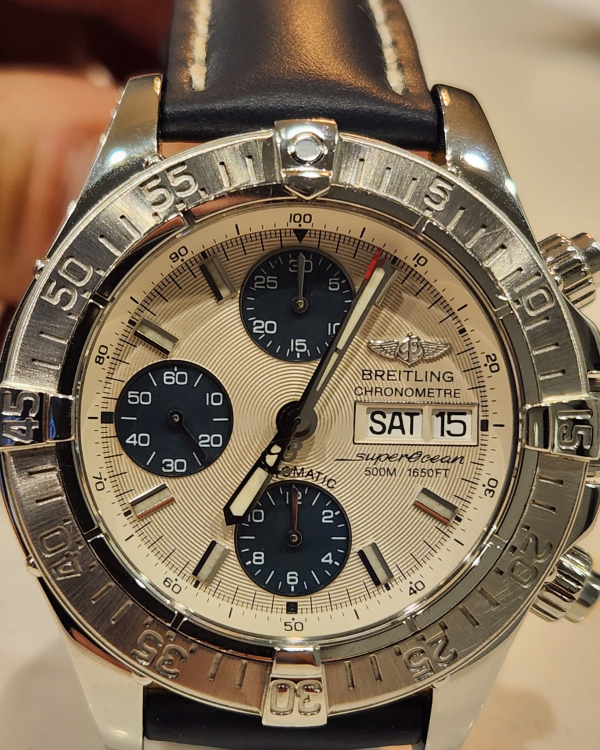 Breitling Superocean Chronograph II Steel Champagne Dial (A13340)