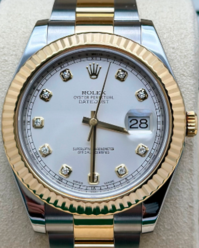 2012 Rolex Datejust II 41MM White Dial Two-Tone Bracelet (116333)