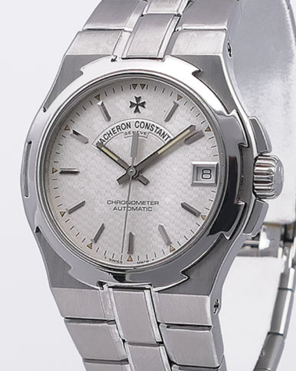 Vacheron Constantin Overseas Date 35MM White Dial Steel Bracelet (42050/432A)