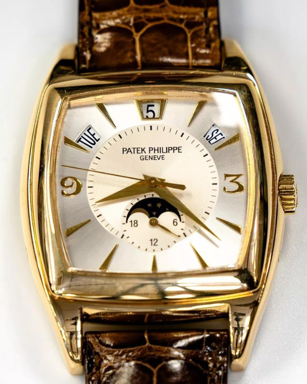 Patek Philippe Gondolo 38MM Silver Dial Leather Strap (5135J-001)