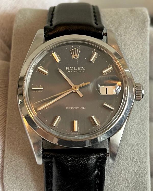 Rolex Oysterdate Precision Steel Grey Dial (6694)