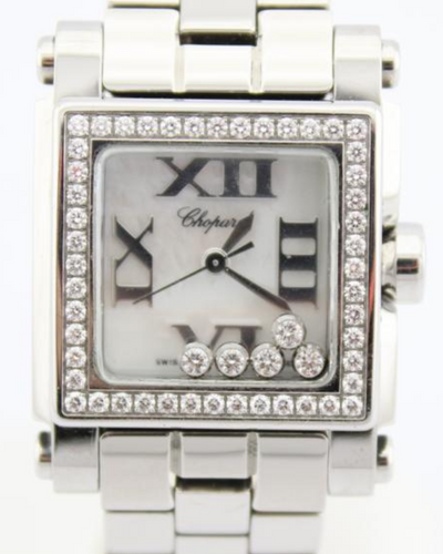 Chopard Happy Sport 27MM Quartz Mother of Pearl Dial Steel Bracelet (278516-3004)