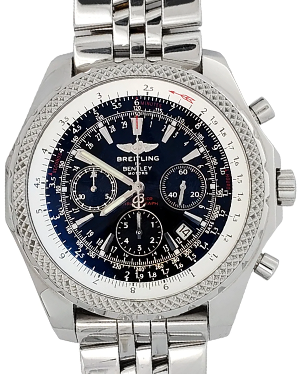 Breitling Bentley Motors Chronograph Special Edition 48MM Black Dial Steel Bracelet (A25362)