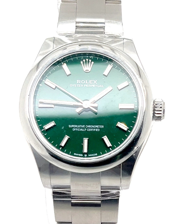 2023 Rolex Oyster Perpetual 31MM Green Dial Oyster Bracelet (277200)