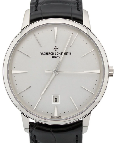 Vacheron Constantin Patrimony 40MM Silver Dial Leather Strap (85180/000G-9230)