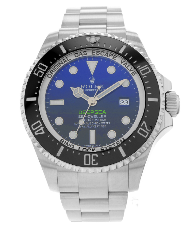 2015 Rolex Sea-Dweller Deepsea "James Cameron" 44MM D-Blue Gradient Dial Steel Oyster Bracelet (116660)