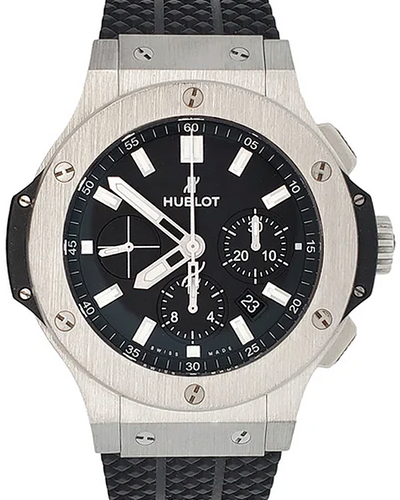 Hublot Big Bang Chronograph 44MM Black Dial Rubber Strap (301.SX.1170.RX)