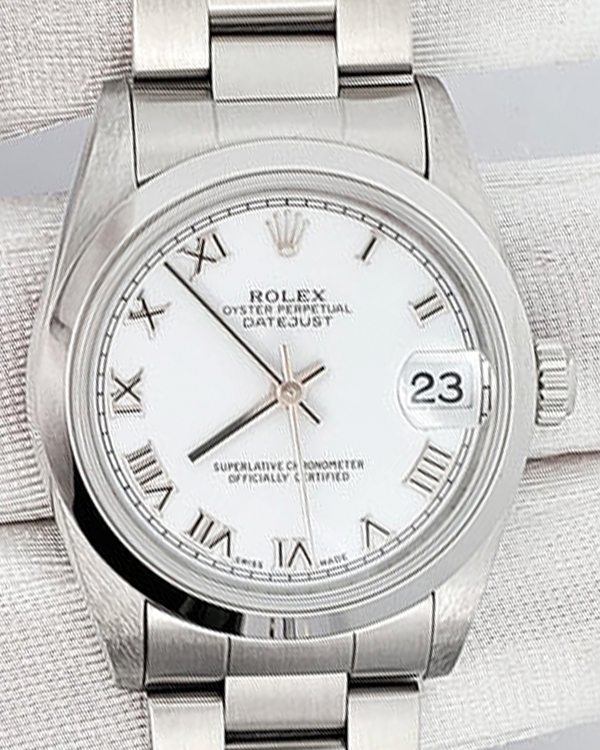 Rolex Datejust 31MM White Dial Steel Bracelet (78240)