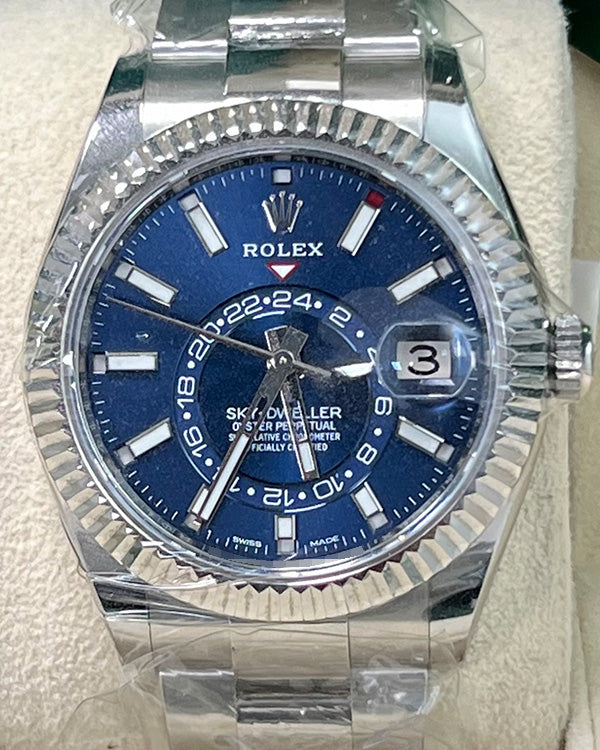 2021 Rolex Sky-Dweller 42MM Blue Dial Oyster Bracelet (326934)