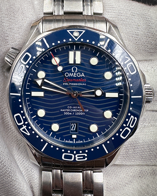 2018 Omega Seamaster Diver 300M 42MM Blue Dial Steel Bracelet (210.30.42.20.03.001)