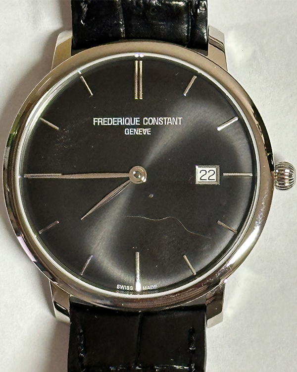 2023 Frederique Constant Slimline 43MM Black Dial Leather Strap (FC-306G4S6)