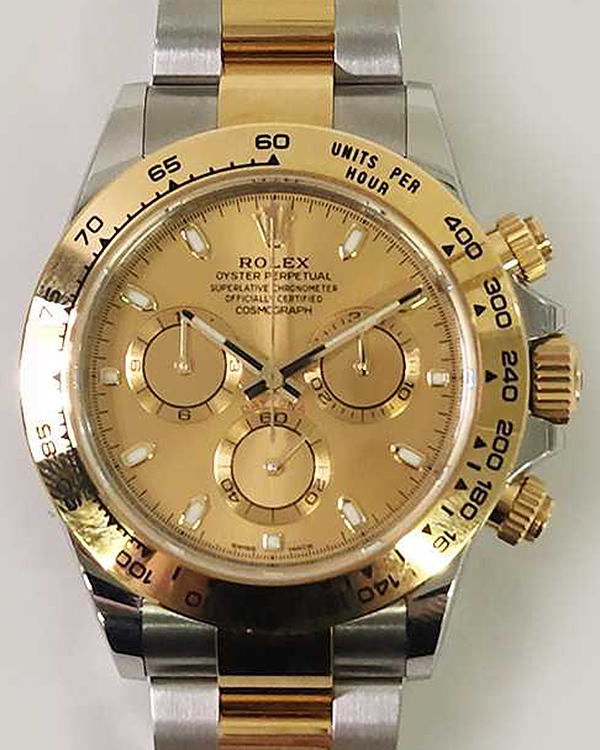 2022 Rolex Cosmograph Daytona 40MM Two-Tone Champagne Dial Oyster Bracelet (116503)