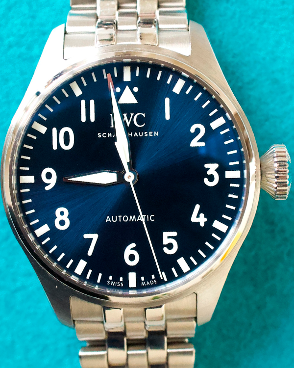 2022 IWC Schaffhausen Pilot 43MM Blue Dial Steel Bracelet (IW329304)