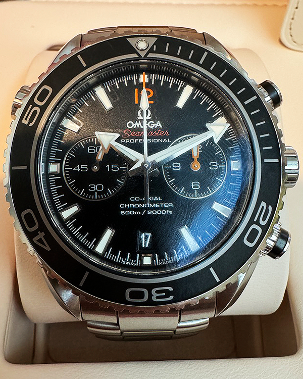 Omega Seamaster Planet Ocean 600M Chronograph 45.5MM Black Dial Steel Bracelet (232.30.46.51.01.003)