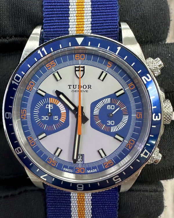 2022 Tudor Heritage Chrono 42MM Blue Dial Textile Strap (70330B)