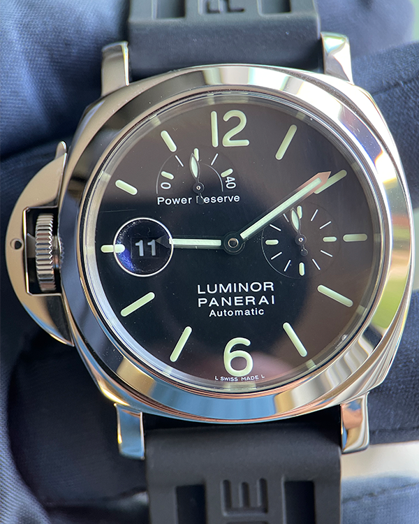 Panerai Luminor Power Reserve L.E. 44MM Black Dial Rubber Strap (PAM00123)