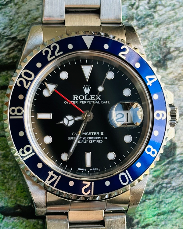 Rolex GMT-Master II 40MM Black Dial Oyster Bracelet (16710)