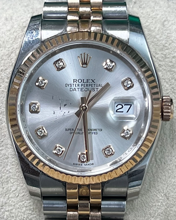 2015 Rolex Datejust 36MM Silver Dial Two-Tone Jubilee Bracelet (116231)