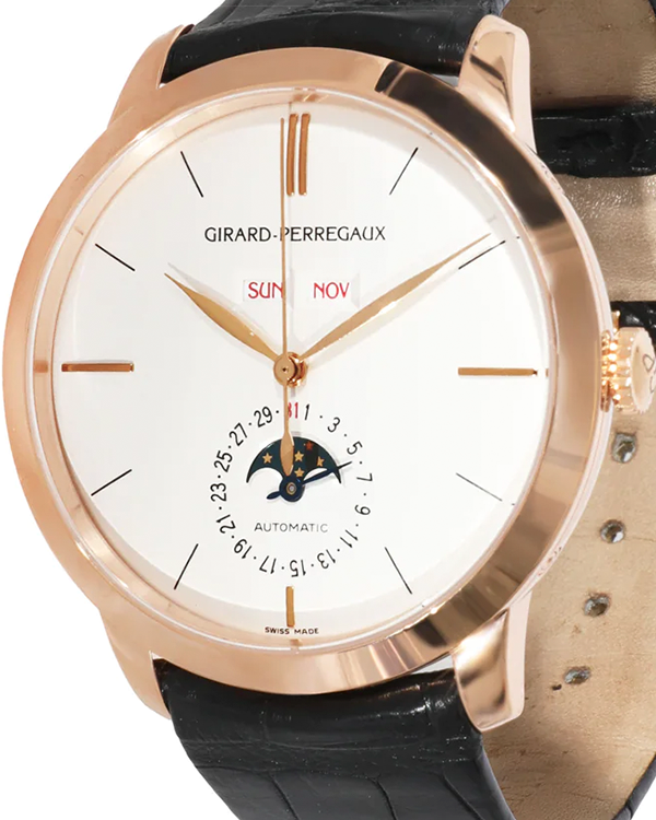 Girard Perregaux 1966 40MM Ivory Dial Leather Strap (49535-52-151-BK6A)