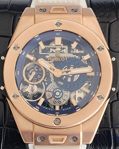 2018 Hublot Big Bang Meca-10 45MM Skeleton Dial Rubber Strap (414.OI.5123.RX)