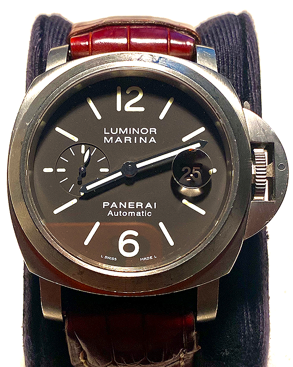 2008 Panerai Luminor Marina Automatic 44MM Brown Dial Leather Strap (PAM00240)