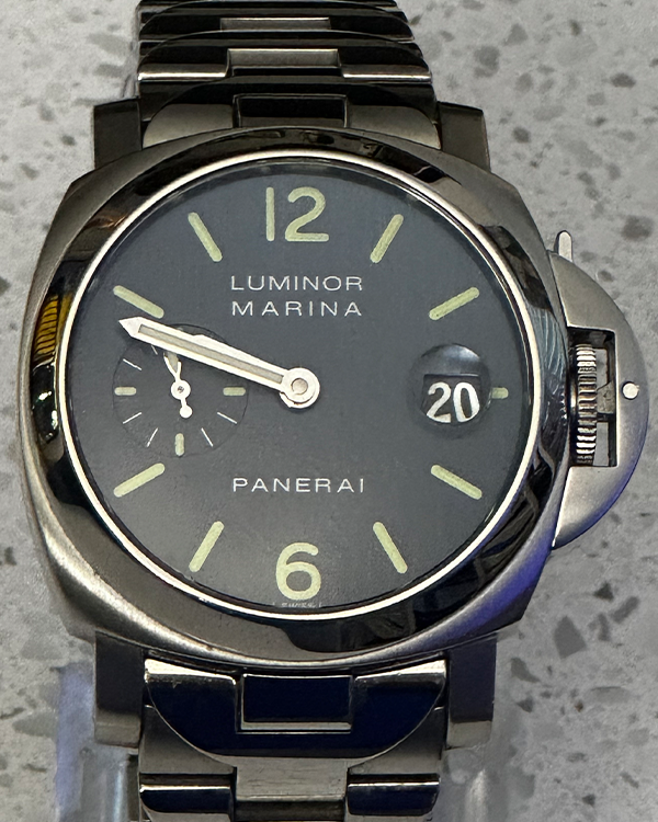 2005 Panerai Luminor Marina 40MM Steel Blue Dial (PAM00120)