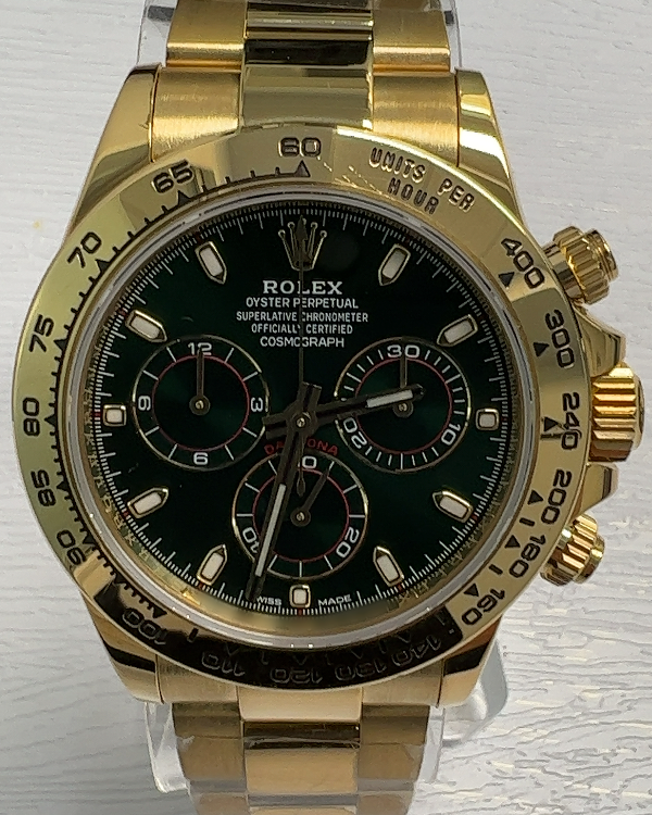 2020 Rolex Cosmograph Daytona "John Mayer" 40MM Green Dial Yellow Gold Bracelet (116508)