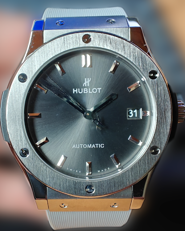 2018 Hublot Classic Fusion Racing 45MM Grey Dial Rubber Strap (511.NX.7071.LR)