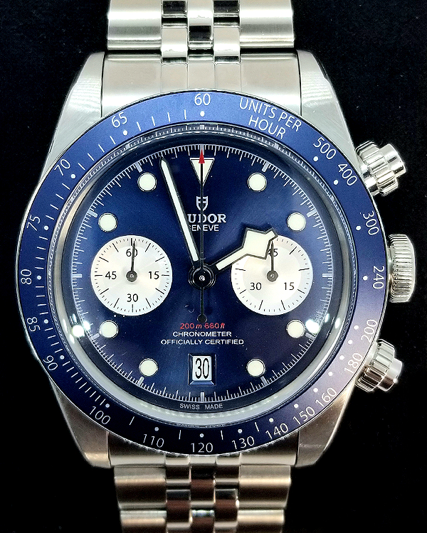 2024 Tudor Black Bay Chrono "Blue" 41MM Blue Dial Steel Bracelet (79360B)