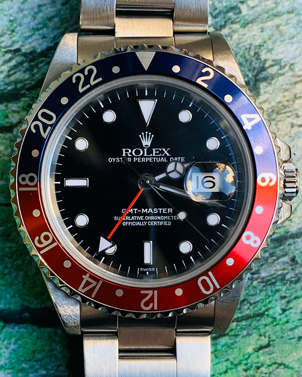 1998 (U Serial) Rolex GMT-Master "Pepsi" 40MM Black Dial Oyster Bracelet (16700)