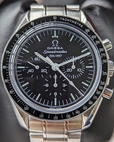 2008 Omega Speedmaster Professional Moonwatch "50th Anniversary" Limited Edition 42MM Black Dial Steel Bracelet (311.33.42.50.01.001)