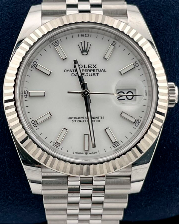 2022 Rolex Datejust 41MM White Dial Jubilee Bracelet (126334)